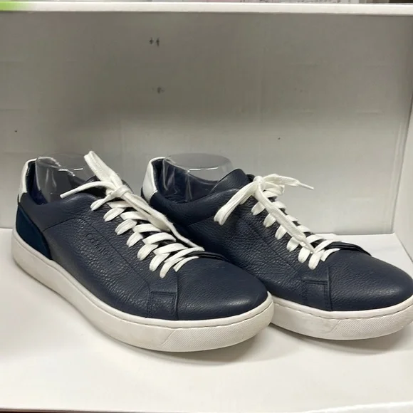 Men's Calvin Klein Navy Blue Sneakers - Picture 1 of 14